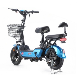 Bicicleta Eléctrica Económica de Litio y Plomo-Ácido de 350W 48V 12A con Funciones Digitales Inteligentes, Biplaza y Autonomía de 50km - Product Image 6