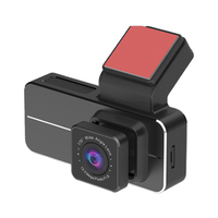 Caméra de tableau de bord double objectif ultra grand angle 3,4 pouces IPS avant + arrière avec Wi-Fi, GPS, enregistrement en boucle 2.5K, détection de mouvement et mode stationnement
