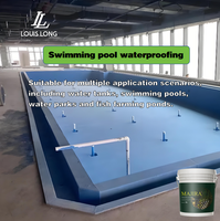 Peinture acrylique bleue en spray imperméable pour piscines et bassins à poissons, liquide non toxique pour surfaces aquatiques, réservoirs d'eau et sols plats