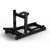 Cockpit de simulation de course 4DOF en profilé aluminium 4080, rig de simulateur de course personnalisable et réglable avec siège baquet et support d'écran