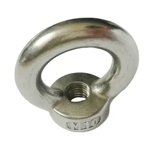 DIN582 SS304 316 Lifting Eye Nuts Fastener for Cable Rope Stainless Steel Eye nut