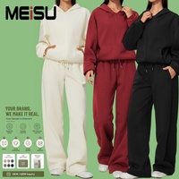 Ensemble de survêtement polaire d'hiver OEM/ODM pour femme : sweat à capuche, pantalon taille haute et short – Tenue de sport personnalisée sous marque privée
