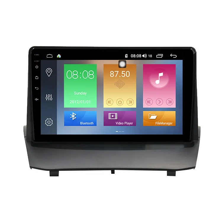 IOKONE-Radio Multimedia con pantalla táctil de 9 pulgadas, Radio compatible con Carplay, DTV, Android 9,0, para Ford Fiesta 2009, 2010, 2011, 2012, 2013, 2014