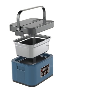 Boîte à lunch chauffante <span class=keywords><strong>rechargeable</strong></span> à isolation sous vide <span class=keywords><strong>avec</strong></span> pot intérieur en acier inoxydable, capacité 1,3-1,5 L, portable pour le bureau - Product Image 3