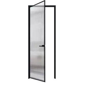 Hot Sale Custom Aluminum Sliding Windows Wooden Frame Glass Flush Door for Villa Home Decoration for Kitchen and Bathroom