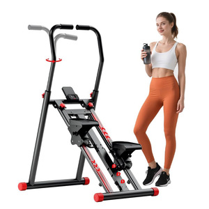 Far Valley Multifunctional Air Resistance Steel <b>Stair</b> Climbing Machine Home Use Silent Folding <b>Stepper</b> 120kg Load Capacity Rear - Product Image 1