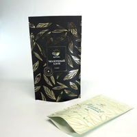 Großhandel Metallischer Reveal-Druck Standbeutel, Premium Schwarze Verpackung Doypack für Tee & Trockenfutter