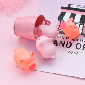 Cute Pink <b>Pig</b> Squeaky Stress Relief <b>Toy</b> Squeeze Squeak Sound Sensory Fidget Prank Gift for Children - Product Image 3