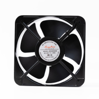 Ventilateur axial AC/DC 12038 200x200x60 24V 12V à pales en plastique, ventilateur de refroidissement d'air, type turbo, équipement de refroidissement industriel