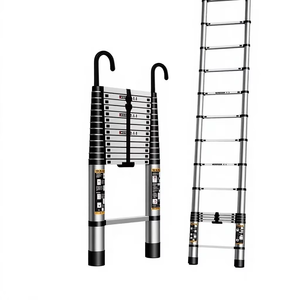 Stainless Steel Telescopic Retractable Folding <strong>Ladder</strong> <strong>Hook</strong> 150kg Load Capacity 1-Year Warranty 45/50 Climbing Angle Manual Lock - Product Image 1