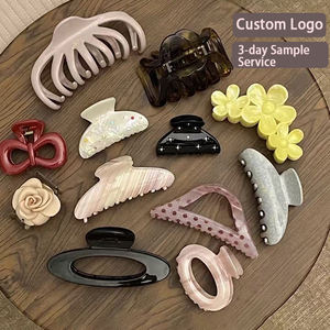 可定制的醋酸纤维发夹，可印logo，多种形状和尺寸可供选择，有数千种颜色可供选择。 - Product Image 6