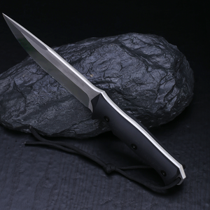 Cuchillo de Hoja Fija Multifuncional de Acero Inoxidable de Alta Calidad para Caza al Aire Libre, Bricolaje e Ingeniería, Mango de Plástico, 1 Año de Garantía - Product Image 5