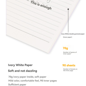 Recharges de papier pour carnet à spirale Deli 7938 de haute qualité, 25K, 90 feuilles, 6 ou 20 trous, 80 pièces par carton. - Product Image 6