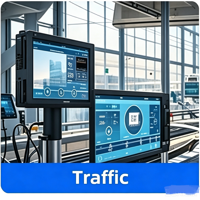 RCOMPT Custom Lcd Panel 24 InchAll-in-One Computers  Linux Ipx8 Waterproof Industrial PC Industrial Screen Touch Panel for Wall