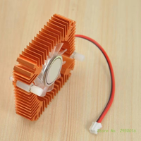 Dissipateur thermique en aluminium avec ventilateur pour radiateur graphique CPU d'ordinateur haute puissance 1W 3W 5W 10W refroidisseur 5.5cm espacement des trous radiateur