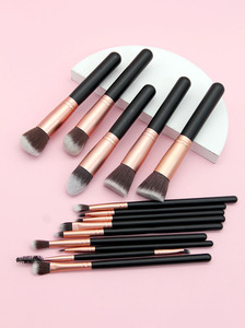 14 Piezas de Brochas de Maquillaje Profesionales de Alta Calidad, Estilo Nuevo, Hechas a Mano, con Mango de Plástico, 5 Piezas de Brochas Faciales Personalizadas con Etiqueta Privada - Product Image 3