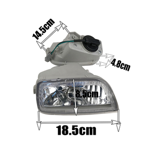 Un par de faros antiniebla para automóviles AE111 AE114 AE115 1999-barra de luz delantera Crystal1999 2000 2001 para Toyota Sprinter Carib - Product Image 4