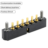 Conector de Alimentación Rectangular M80 de Suministro de Fábrica, Tipo de Bloqueo por Tornillo, Conector Macho para Montaje en PCB