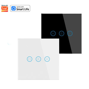 Interrupteur de rideau intelligent WiFi 10A EU Interrupteur mural <span class=keywords><strong>Volet</strong></span> <span class=keywords><strong>roulant</strong></span> Télécommande <span class=keywords><strong>Minuterie</strong></span> Tuya Compatible 240V - Product Image 1