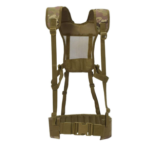 DFH814 Combat Training Camouflage Multicam CP Desert Tan Sports Green <b>Black</b> Tactical Vest Molle Waist Belts with H <b>Harness</b> - Product Image 1
