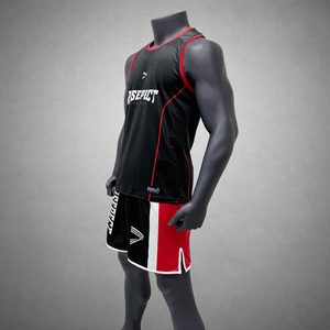 Débardeur de boxe sublimé avec graphiques sur la poitrine de qualité supérieure, options de personnalisation imprimables pour les commandes d'équipe - Product Image 3