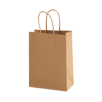 Sacs à café en papier kraft recyclables avec logo personnalisé imprimé en offset pour emballages cadeaux, artisanat, bougies et plats à emporter