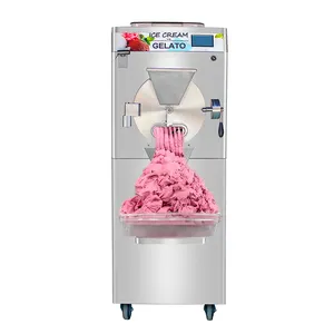 Büyük kapasiteli İtalyan sert dondurma makinesi ticari toplu dondurucu Sorbet Gelato makinesi