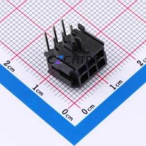 WAFER-MX300WZ-23A Wire-to-Board Pin Header Bent Lead Through Hole,P=3mm Connector 2x3P 3mm Right Angle Insert 2 - Product Image 1