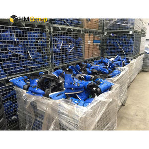 Cestini per pallet in acciaio metallico con rete industriale impilabile e pieghevole per magazzino - Product Image 3