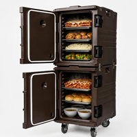 180L Isolierter Lebensmitteltransportbehälter mit Rädern GN-Behälter-kompatible Catering-Transportbox für Restaurant Hotel Gewerbeküche