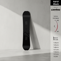 Snowboard All Mountain Dua Arah untuk Dewasa dengan Seni Bunga Datar Pasca Apokaliptik dan Inti Kayu Poplar