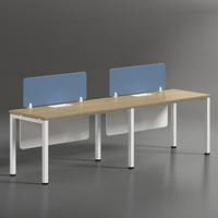 Poste de travail modulaire Greatway avec cloison de bureau et panneau MFC E0 avec gestion des câbles pour mobilier de bureau