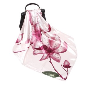 Wholesale 90cm Faux Silk Satin <b>Scarf</b> Printed Women Head Wrap <b>Square</b> <b>Scarf</b> - Product Image 4