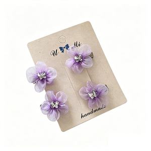 Popular Niche Design <b>Sweet</b> Flower Hair Accessory Cute Exquisite Fashionable Women's Fabric Hair Accessory Wholesale Headwear - Product Image 6