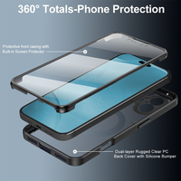 Nouvelle Coque de Protection Magnétique Sans Fil avec Protection d'Écran 360° pour iPhone 17 Air Pro Max 16 15 14 13 12 11