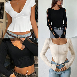 Camisetas de Marca para Mujer en Oferta por Paquete, Casuales, Cortas, Venta al por Mayor de Fábrica - Product Image 2