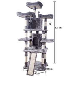 Großhandel Multi Level Cat Tree House & Kratz baum Heavy Duty mit Sisal Seil Cat Tower Column Climbing Tree - Product Image 5
