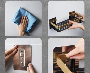 Mensola da Parete di Alta Qualità Facile da Installare <span class=keywords><strong>per</strong></span> Bagno e Cucina, <span class=keywords><strong>per</strong></span> Lavabi e WC a Parete - Product Image 6
