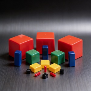 Juegos de bloques de construcción, bloques cuadrados de plástico para niños de 2 a 4 años, aislamiento, a prueba de polvo, amortiguación de impactos, sellado - Product Image 1