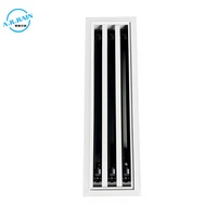 Diffuseur linéaire thermostatique 600 mm * 150 mm, grille d'air linéaire VAV sensible à la température