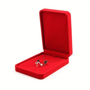 Velvet Jewelry <b>Box</b> for <b>Gift</b> Packaging Small <b>White</b> Custom High End - Product Image 6