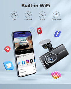 AZDOME M560-3CH 4.0 터치 스크린 내장 와이파이 GPS 자동차 Dashcam 카메라 3CH 4K Dashcam 내장 eMMC 128G 대시 캠 자동차 블랙 박스 - Product Image 4