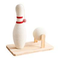 Griffoir vertical pour chat en gros, résistant à l'usure, sans poussière, en corde de jute, style boule de bowling, tout-en-un