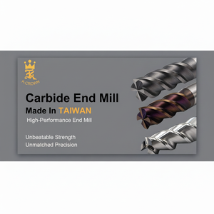 Fresa de Carburo de Tungsteno con Recubrimiento de Estaño de 10 mm de Longitud de Corte Efectiva y 4 Filos, OEM/ODM Disponible - Product Image 1