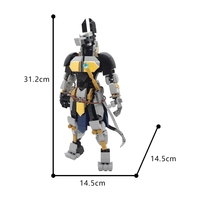 Funbuild-Juguetes de bloques de Anubis, figuras de acción del Dios de la muerte, juguetes de bloques de construcción