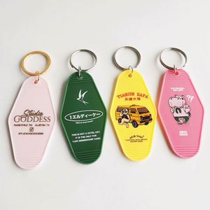 Custom Logo Promotional Hotel and Motel Keychains Blank Plastic ABS with Durable Metal Material - Product Image 6