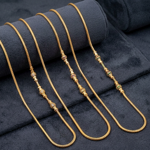 Colliers en chaîne Mopu plaqués or micro 14K 18K 24K en gros, bijoux en pierre CZ, chaînes de mode, colliers en chaîne Mopu avec pierre CZ - Product Image 6
