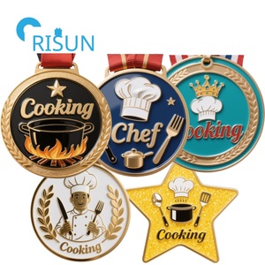 Médaille de cuisine personnalisée en fonte, chapeau de chef pâtissier, prix, médaillon, trophée de cuisine, médailles de récompense - Product Image 1