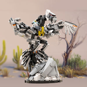 Funbuild juegos máquina ladrillos juguetes <span class=keywords><strong>Horizon</strong></span> Stormbird con soporte modelo bloques de construcción Robot juguete Mech bloque ladrillos juguete - Product Image 4