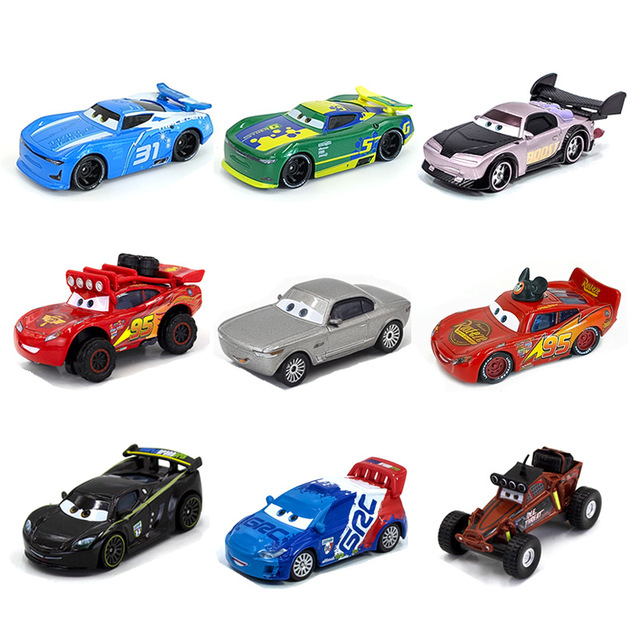 Three Generations Racing Car Collection Lightning McQueenss Alloy Simulation Model New Generation Racer